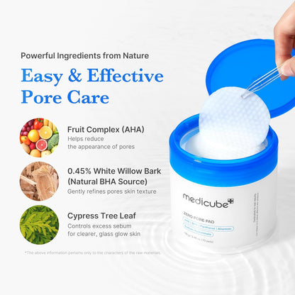 Affordable Trio for Pore & Texture Care: Zero Pore Pads 2.0 and Zero Exosome Shot 7,500 PPM Spicule Facial Serum and Collagen Jelly Cream(50Ml) | Korean Skincare Set, Gift Sets