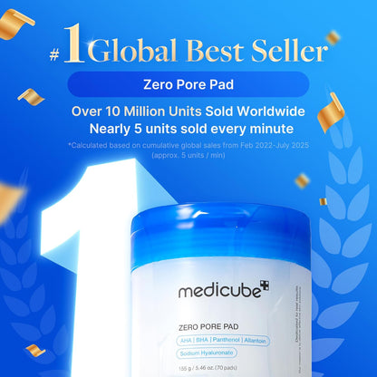 Affordable Trio for Pore & Texture Care: Zero Pore Pads 2.0 and Zero Exosome Shot 7,500 PPM Spicule Facial Serum and Collagen Jelly Cream(50Ml) | Korean Skincare Set, Gift Sets